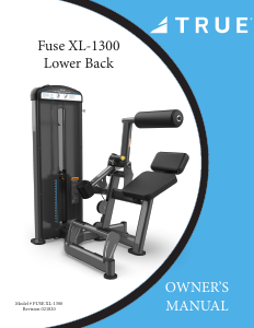 Manual True Fuse XL-1300 Multi-gym