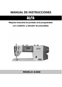 Manual de uso Alfa A1940 Máquina de coser