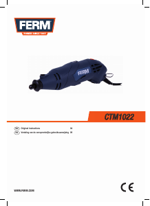 Handleiding FERM CTM1022 Rechte slijper