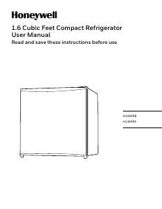 Manual Honeywell H16MRB Refrigerator