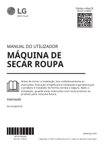 Manual LG RH16U8AVCW Máquina de secar roupa