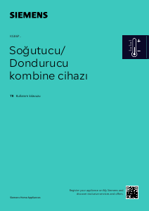 Kullanım kılavuzu Siemens KG86PAIC0N Donduruculu buzdolabı