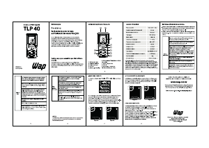 Manual WAP TLP 40 Medidor de distâncias a laser