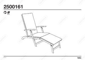 Kullanım kılavuzu VonHaus 2500161 Bahçe sandalye