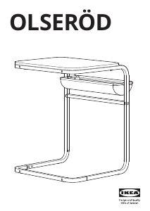 Manual IKEA OLSEROD Mesa de apoio