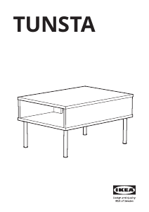 Manual de uso IKEA TUNSTA Mesa auxiliar