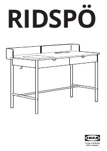Manual IKEA RIDSPO Secretária