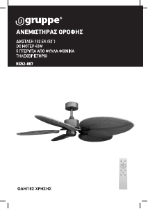 Εγχειρίδιο Gruppe RX52-067 Ανεμιστήρας οροφής