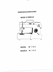 Handleiding Bestron W743 Naaimachine