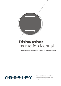 Manual Crosley CDPM1204AB Dishwasher