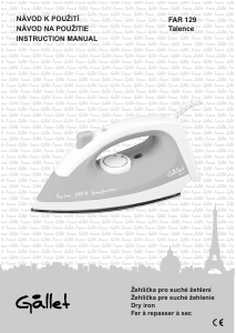 Manual Gallet FAR 129 Talence Iron