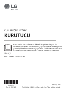 Kullanım kılavuzu LG RH80T2SP7RM Kurutma makinesi