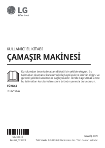 Kullanım kılavuzu LG F4T2VYMEW Çamaşır makinesi