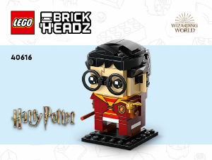Rokasgrāmata Lego set 40616 Brickheadz Harijs Poters un Čo Čanga