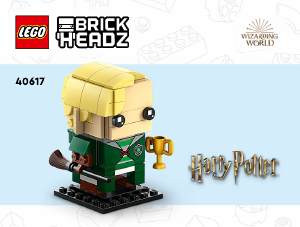Kasutusjuhend Lego set 40617 Brickheadz Draco Malfoy ja Cedric Diggory