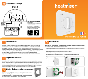 Mode d’emploi Heatmiser DS-SB Public Thermostat