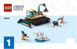 Manuale Lego set 60378 City Ruspa e laboratorio mobile artico