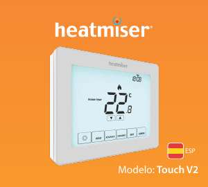 Manual de uso Heatmiser Touch V2 Termostato