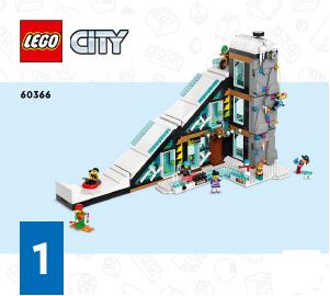 Manuale Lego set 60366 City Centro sci e arrampicata