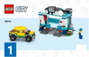 Vadovas Lego set 60362 City Automobilių plovykla