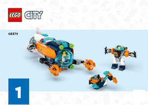 Manual Lego set 60379 City Deep-sea explorer submarine