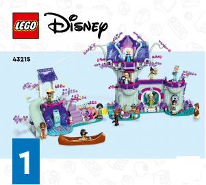 Rokasgrāmata Lego set 43215 Disney Princess Apburtā mājiņa kokā