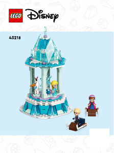 Manuale Lego set 43218 Disney Princess La giostra magica di Anna ed Elsa