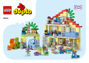 Kullanım kılavuzu Lego set 10994 Duplo 3’ü 1 Arada Aile Evi