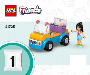 Vadovas Lego set 41725 Friends Linksmybės su paplūdimio bagiu