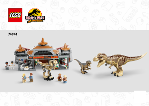 Manual Lego set 76961 Jurassic World Visitor center - T. rex & Raptor attack