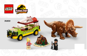 Manuale Lego set 76959 Jurassic World La ricerca del Triceratopo
