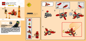 Vadovas Lego set 71777 Ninjago Kai drakono galios Spinjitzu verstukas