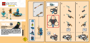 Manual de uso Lego set 71778 Ninjago Nya Dragon Power - Derrape Spinjitzu
