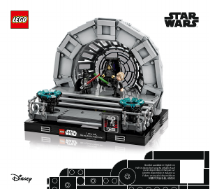 Handleiding Lego set 75352 Star Wars Troonzaal van de keizer diorama