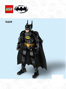 说明书 乐高 set 76259 超级英雄 蝙蝠侠拼搭人偶