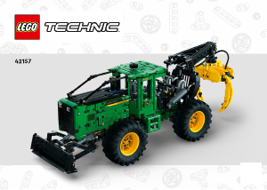 Manual Lego set 42157 Technic Tractor de corhănit John Deere 948L-II