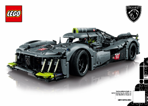 Handleiding Lego set 42156 Technic Peugeot 9X8 24H Le Mans Hybrid Hypercar