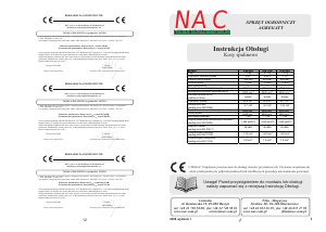 Instrukcja NAC CG430B Podkaszarka do trawy