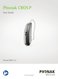 Manual Phonak CROS P-13 Hearing Aid