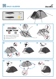 Manual Skandika Dale 3 Sleeper Tent