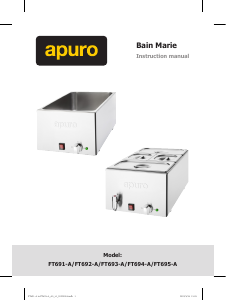 Handleiding Apuro FT695-A Bain-Marie