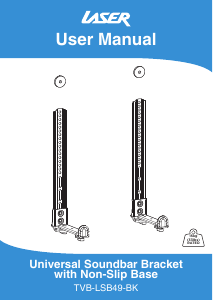 Manual Laser TVB-LSB49-BK Wall Mount