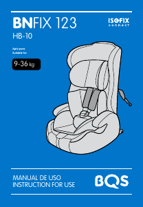 Handleiding BQS BN FIX 123 Autostoeltje