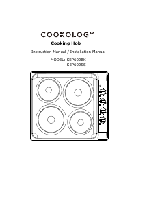 Handleiding Cookology SEP602SS Kookplaat