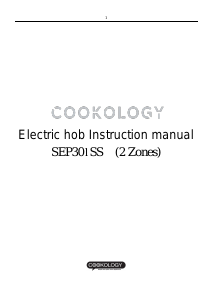 Manual Cookology SEP301SS Hob
