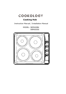Manual Cookology SEP602BK Hob