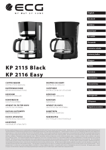 Bedienungsanleitung ECG KP 2116 Easy Kaffeemaschine