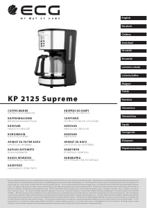 Rokasgrāmata ECG KP 2125 Supreme Kafijas automāts