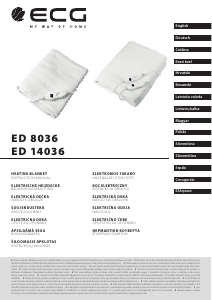 Vadovas ECG ED 8036 Elektrinė antklodė