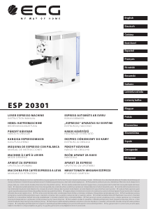 Mode d’emploi ECG ESP 20301 Machine à expresso
